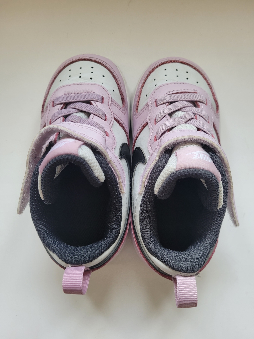 Nike Jordans Kids Pink, White and Black Low-Top Sneakers - Picture 3 of 7